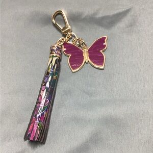 Brahmin Butterfly Charm/Tassel in Visionary EUC